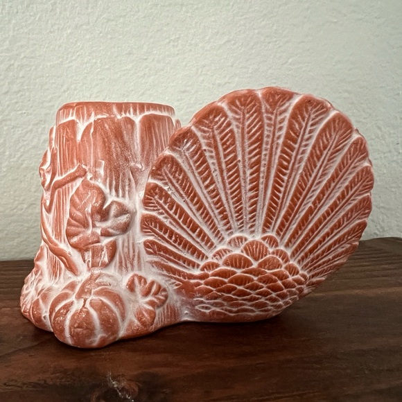 Set of 2 terracotta candle stick holders. - Picture 8 of 9